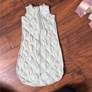 Quilted Kids Sleep Sack in Soft Green